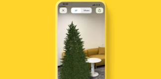 Яндекс.Маркет запустил AR-эффект для «примерки» елки в интерьере