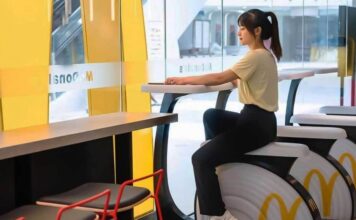 В ресторанах McDonald’s появились велотренажеры