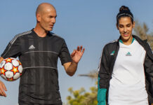 Зидан и Ноуф сыграли в футволей через «Золотую Рамку» в Дубае