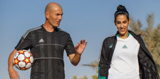 Зидан и Ноуф сыграли в футволей через «Золотую Рамку» в Дубае