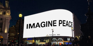 Пацифистское послание Йоко Оно покажут в 8 крупнейших городах мира