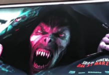 Вампир разорвал рекламный щит в Милане и напугал зрителей