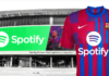 ФК «Барселона» и Spotify заключили контракт на 4 года