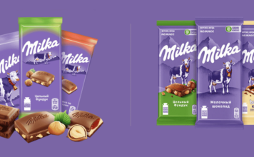 Шоколад Milka провел редизайн упаковки