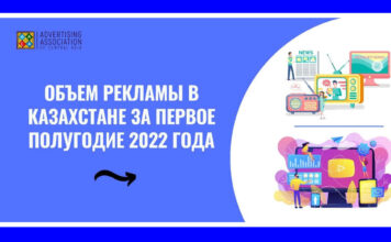 Объем рекламы в Казахстане за первое полугодие 2022 года