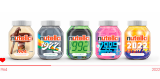 Nutella представила 59 банок с разным дизайном в честь 59-летия бренда