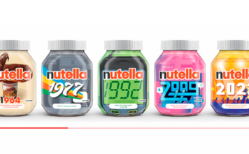 Nutella представила 59 банок с разным дизайном в честь 59-летия бренда