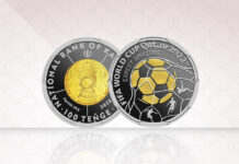 Нацбанк выпустил коллекционные монеты с логотипом ЧМ-2022