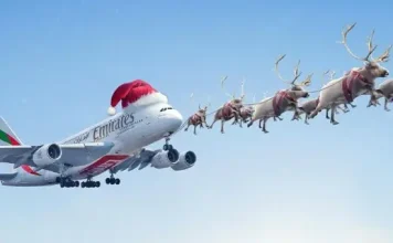 Emirates Airlines превратила самолет в сани Санты