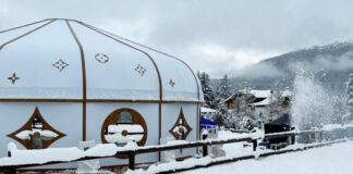 Люксовый бренд Louis Vuitton открыл бутик в виде казахской юрты