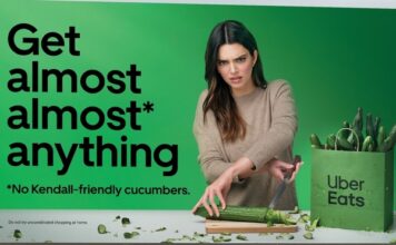 Кендалл Дженнер решила повторить свой кулинарный трюк в рекламе UberEats