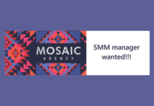 Mosaic agency ищет в команду SMM-менеджера