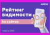 Исследование AMDG: как менялась видимость сайтов Казнета в I квартале 2023 года