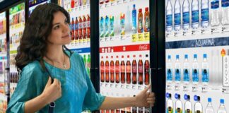 Kroger превращает двери холодильников в супермаркетах в пространство для цифровой рекламы