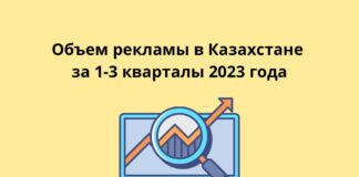 Объем рекламы в Казахстане за 1-3 кварталы 2023 года