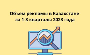 Объем рекламы в Казахстане за 1-3 кварталы 2023 года