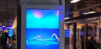 Ролики о туристическом потенциале Узбекистана показывают на ж/д вокзале Берлина