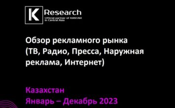 K Research Central Asia: обзор рекламного рынка Казахстана за январь-декабрь 2023 года