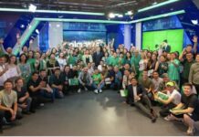 Касым-Жомарт Токаев поздравил коллектив Almaty TV с 25-летием со дня основания телеканала