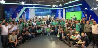 Касым-Жомарт Токаев поздравил коллектив Almaty TV с 25-летием со дня основания телеканала