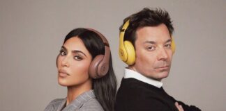 Аудиобренд Beats в рекламе устроил «баттл» между Ким Кардашьян и Джимми Фэллоном