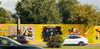 Казахстанские художники и Яндекс Go представили в Алматы стрит-арт выставку
