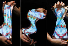 LG анонсировала первый растягивающийся дисплей