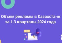 Объем рекламы в Казахстане за 1-3 кварталы 2024 года