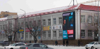 Новый медиафасад установлен в Семее