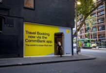 Рекламный щит переносит жителей Мельбурна в Нью-Йорк