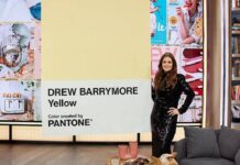 Дрю Бэрримор получила в подарок на день рождения именной цвет Pantone
