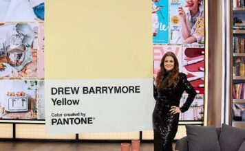 Дрю Бэрримор получила в подарок на день рождения именной цвет Pantone