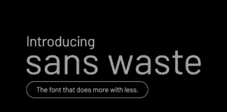 Экономия на каждом символе: INNOCEAN представляет эко-шрифт Sans Waste