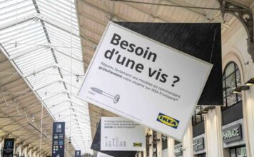 Ikea «закрепила» внимание: креативная реклама в Париже