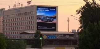 Новый цифровой гигант в Шымкенте: Success Market установил самый большой медиафасад в городе