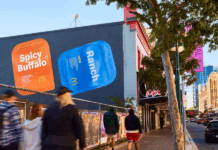 Креативщики наклеили крышки от соусов McDonald’s прямо на стены домов Австралии