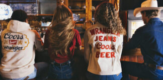 Коллаборация Wrangler и Coors: новая коллекция и реклама, нарисованная пивом