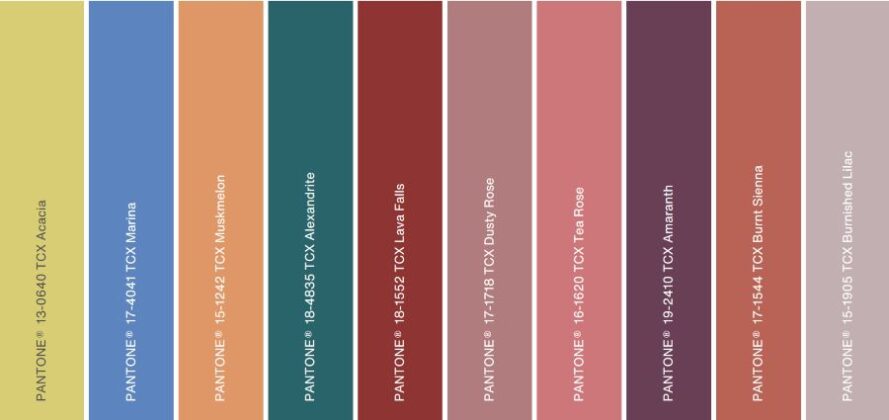 палитра модных цветов одежды весна 2026