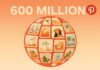 Pinterest достигла 600 млн пользователей