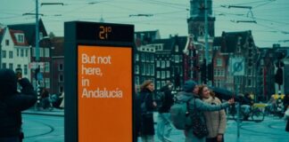 Андалусия «взломала» уличные термометры Амстердама в новой рекламной кампании