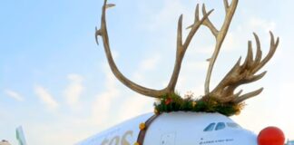 Когда Санта летает на A380: рождественский креатив Emirates