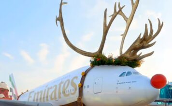 Когда Санта летает на A380: рождественский креатив Emirates