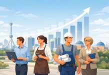 Среднемесячная заработная плата в Узбекистане в 2025 году увеличилась почти на 19%