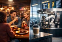 Американский ресторан и робот-бариста: новые форматы в Ташкенте