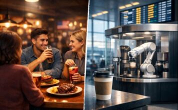 Американский ресторан и робот-бариста: новые форматы в Ташкенте