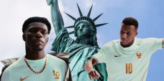 Nike представил форму для сборной Франции, вдохновленную статуей Свободы