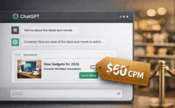 Реклама в ChatGPT подешевела в 2,5 раза