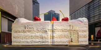 Бутик как инсталляция: Dior построил «торт» в Нанкине