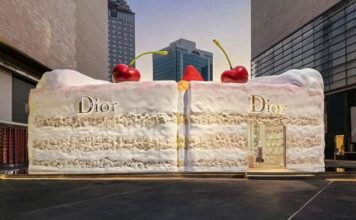 Бутик как инсталляция: Dior построил «торт» в Нанкине