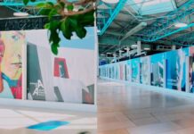 Искусство с первых минут: в аэропорту Алматы открыли выставку в зоне прилета